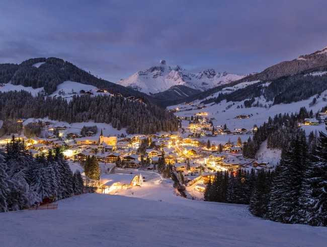 Winternacht in Filzmoos in Ski amadé  © Tourismusverband Filzmoos